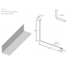 Flat End Wall W/ Caulk Edge EW2C Flat End Wall W/ Caulk Edge EW2C