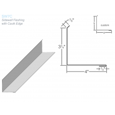 Standing Seam Sidewall Flashing Caulk Edge SW7C Standing Seam Sidewall Flashing Caulk Edge SW7C