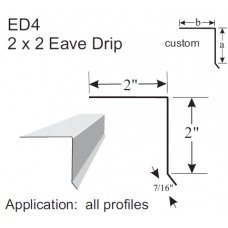 2 X 2 Eave Drip ED4