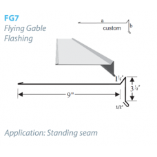 Standing Seam Flying Gable Rake FG7