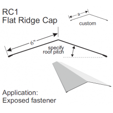 6 IN X 6 IN Flat Ridge Cap RC1