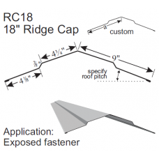 9 IN X 9 IN Standard Ridge Cap RC18