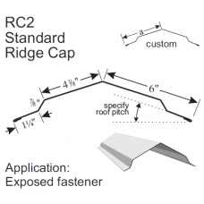 6 IN X 6 IN Standard Ridge Cap RC2